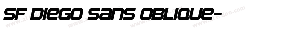 SF Diego Sans Oblique字体转换